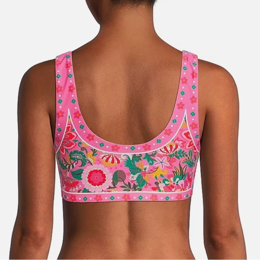 Beach Riot Francis Top Passion Floral Sport Bikini Top Large - Picture 2 of 9